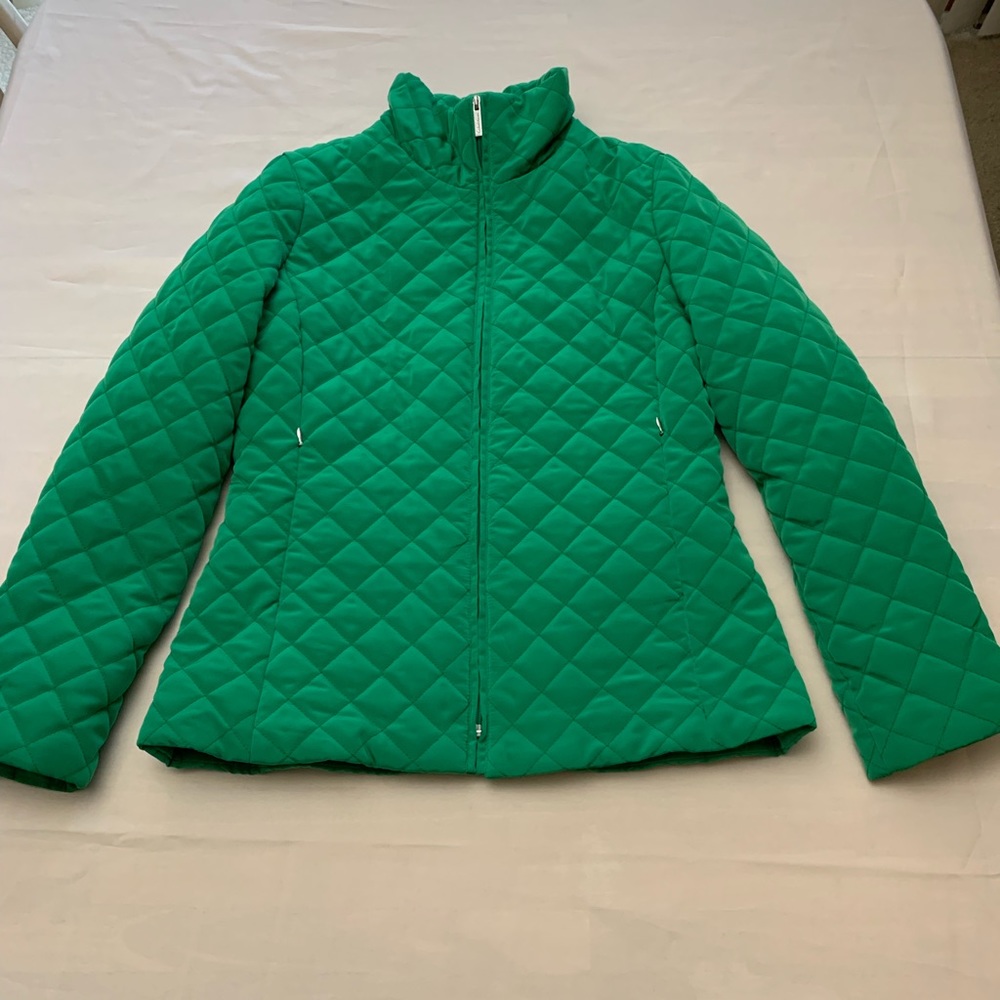 Calvin Klein Women’s green quilted Jacket/coat